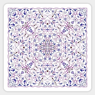 Bright square arabic ornate pattern Sticker